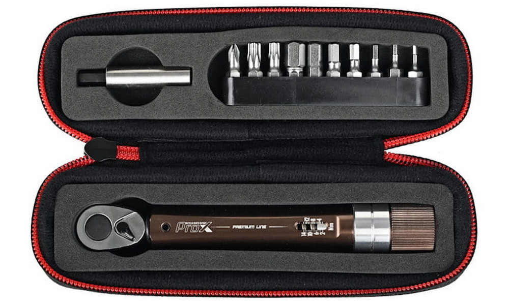 Tool set ProX Premium Line with dynamometer 2-14Nm 12-parts bronze - 2