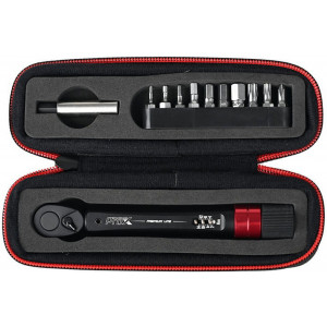 Tool set ProX Premium Line with dynamometer 2-14Nm 12-parts black