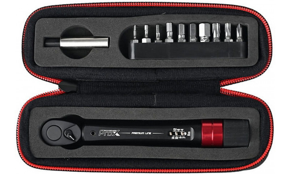Tool set ProX Premium Line with dynamometer 2-14Nm 12-parts black - 2