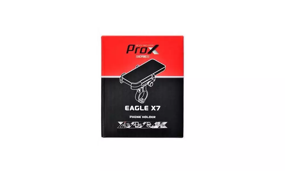Telefonihoidja ProX Eagle X7 Alu 360o 3.5-6.2" - 2