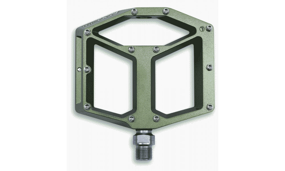 Pedaalid ACID Flat A3-ZP R Alu olive - 1