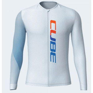 Rattasärk Cube UV-Protection Teamline Road/XC L/S blue