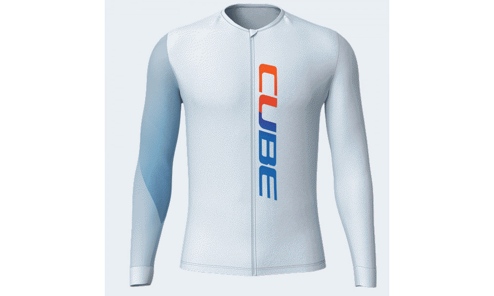 Rattasärk Cube UV-Protection Teamline Road/XC L/S blue 