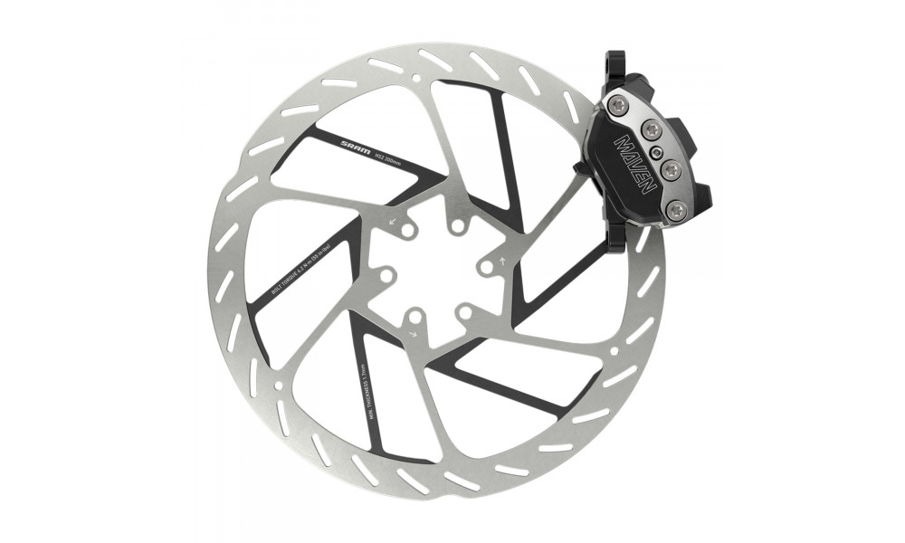 Pidurisupport SRAM Maven Ultimate A1 4-piston hydraulic post mount black-silver - 3