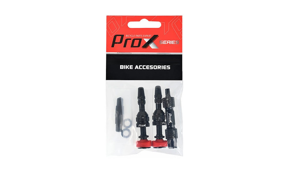 Ventiilikomplekt ProX Tubeless + key 40mm black - 2