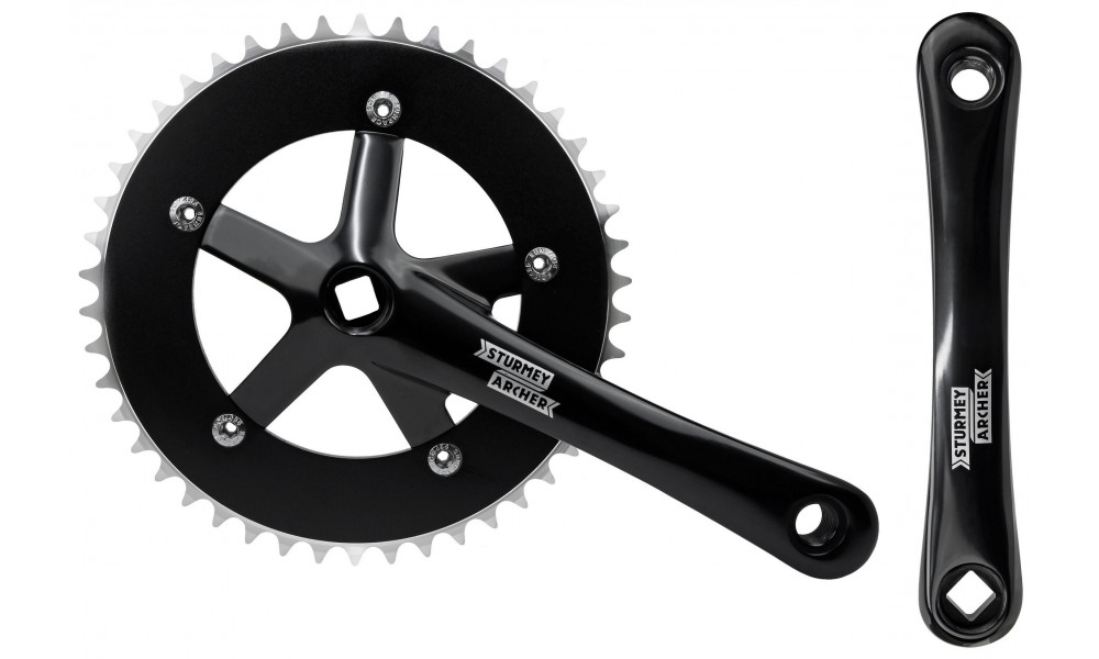 Vändad Sturmey-Archer 170mm 1-speed black - 1