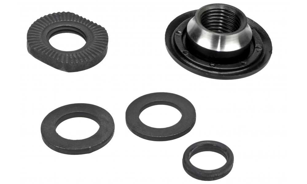 Koonus, seib ja mutter Shimano HB-M595 left hand 