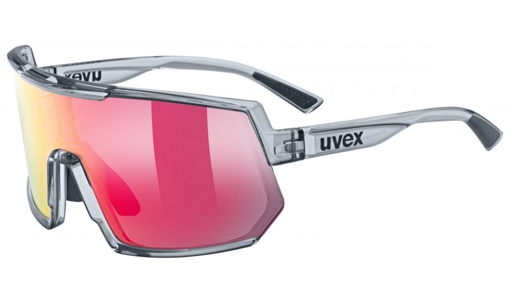 Prillid Uvex sportstyle 235 smoke transparent / mirror red - 1