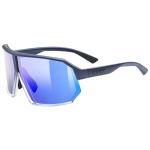 Prillid Uvex sportstyle 237 metallic blue-clear / mirror purple