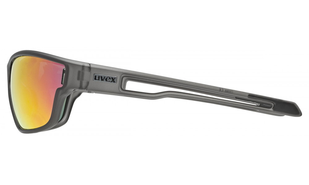 Prillid Uvex sportstyle 806 smoke mat / mirror red - 2