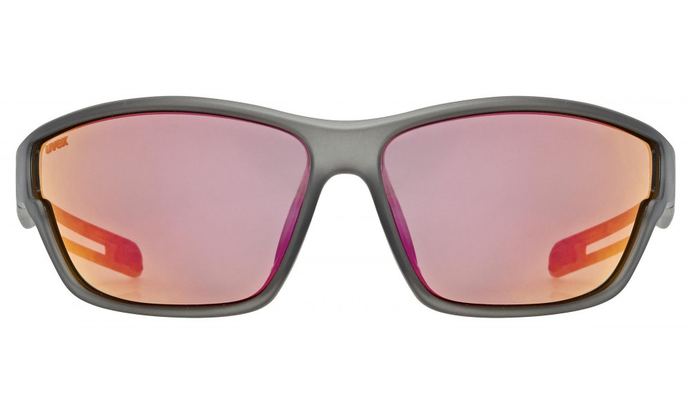 Prillid Uvex sportstyle 806 smoke mat / mirror red - 3