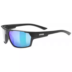 Prillid Uvex sportstyle 233 P black mat / mirror green