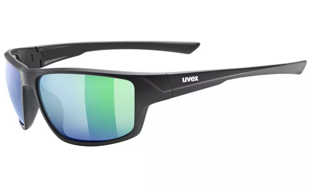 Prillid Uvex sportstyle 230 black mat / mirror green - 1