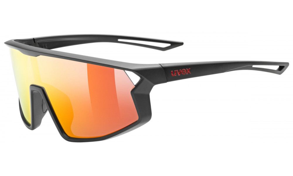 Prillid Uvex skyrise jr. black matt / mirror red - 1