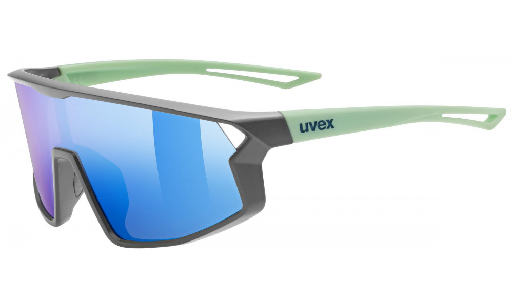 Prillid Uvex skyrise jr. grey-green matt / mirror blue - 1