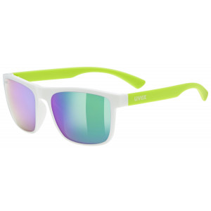 Prillid Uvex rookie white-lime mat / mirror green