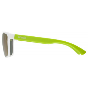 Prillid Uvex rookie white-lime mat / mirror green
