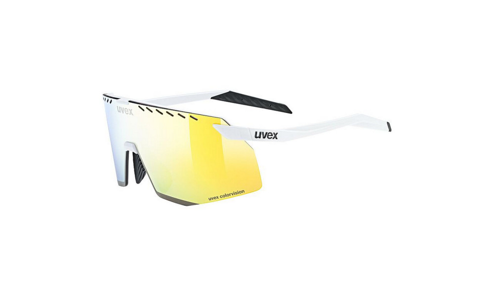 Prillid Uvex pace stage S CV white matt / mirror yellow - 1