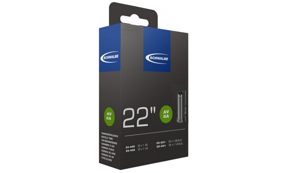 Sisekumm 22" Schwalbe AV8A (25-489/28-501) 