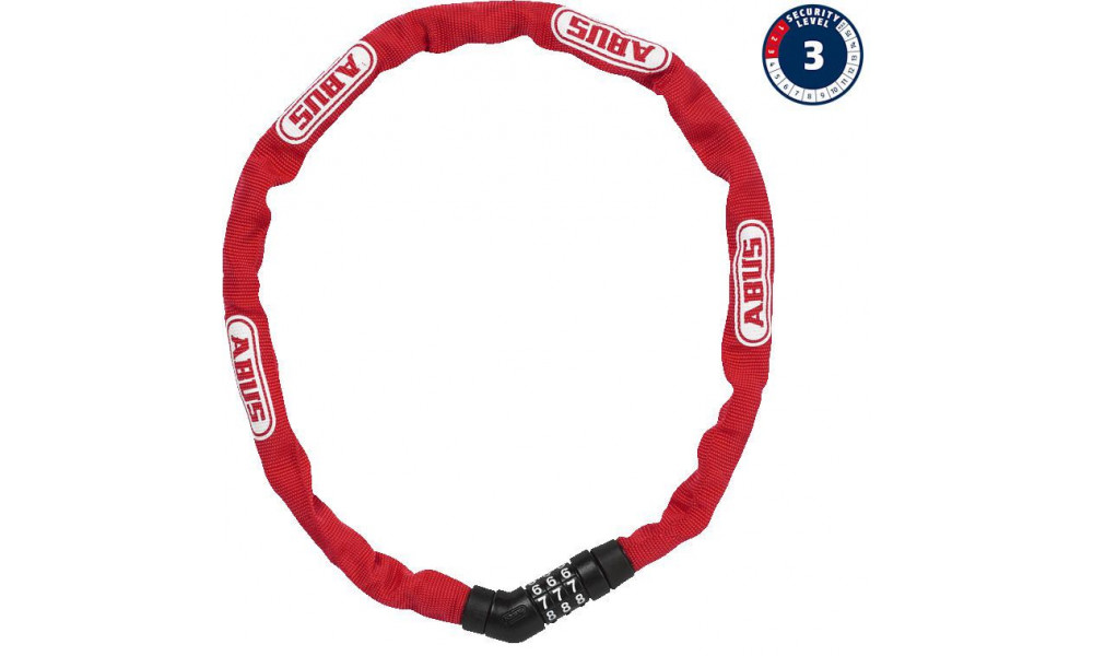 Lukk Abus Steel-O-Chain 4804C/75 red 