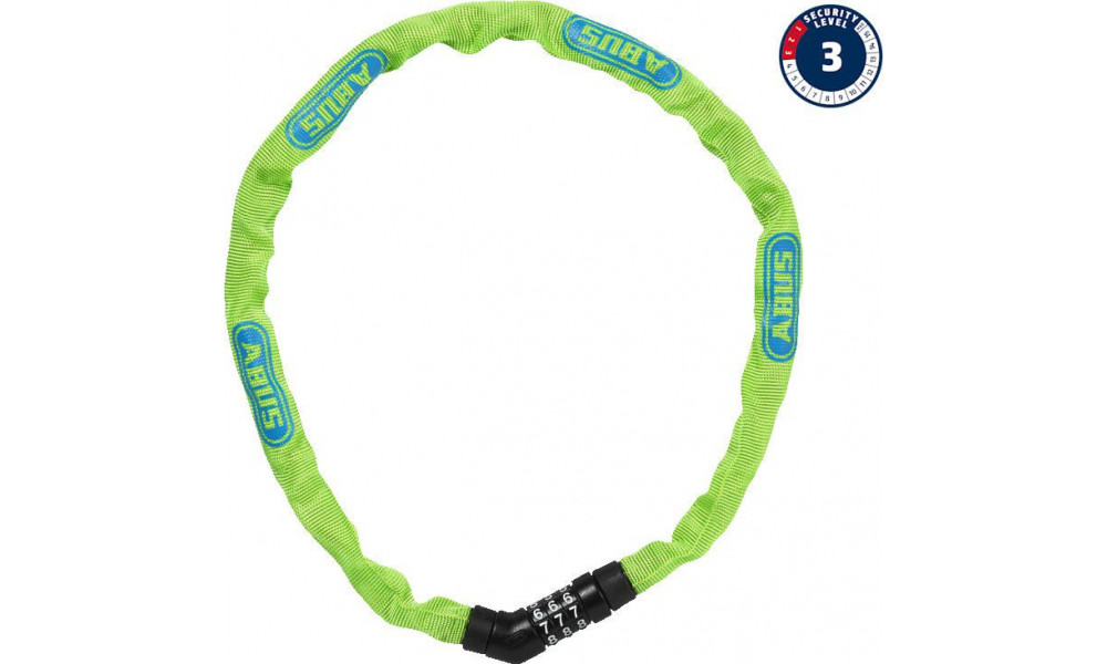 Lukk Abus Steel-O-Chain 4804C/75 lime 