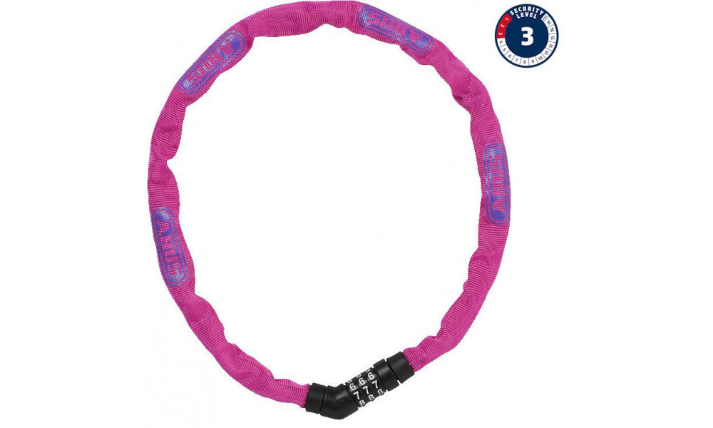 Lukk Abus Steel-O-Chain 4804C/75 pink 
