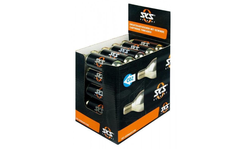 Padrun CO2 SKS for pump Airbuster (25x16g), threaded 