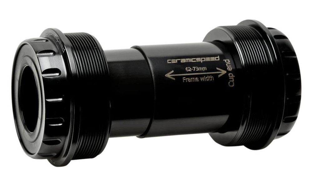 Keskjooksud CeramicSpeed Coated T47 / Threaded 47X73 for Shimano/FSA/Rotor 24mm black (110444) 