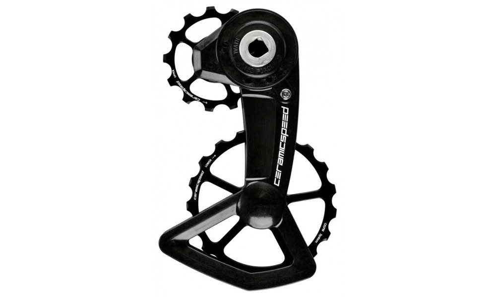 Litrid CeramicSpeed Oversized X for SRAM Red/Force/Rival AXS XPLR Alloy 607 stainless steel black (111343) 