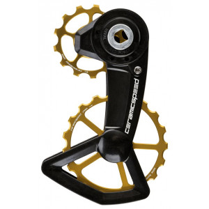 Litrid CeramicSpeed Oversized X for SRAM Red/Force/Rival AXS XPLR Alloy 607 stainless steel gold (111345)