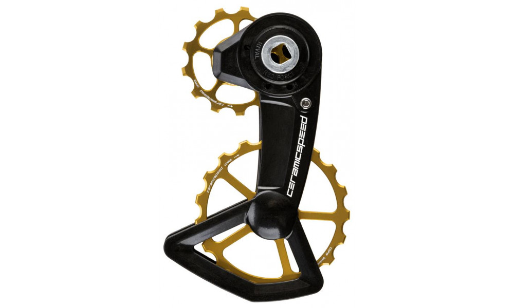 Litrid CeramicSpeed Oversized X for SRAM Red/Force/Rival AXS XPLR Alloy 607 stainless steel gold (111345) 