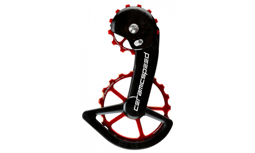 Litrid CeramicSpeed Oversized X for Shimano GRX810/815/Ultegra RX800/805 Alloy 607 stainless steel red (108530) 