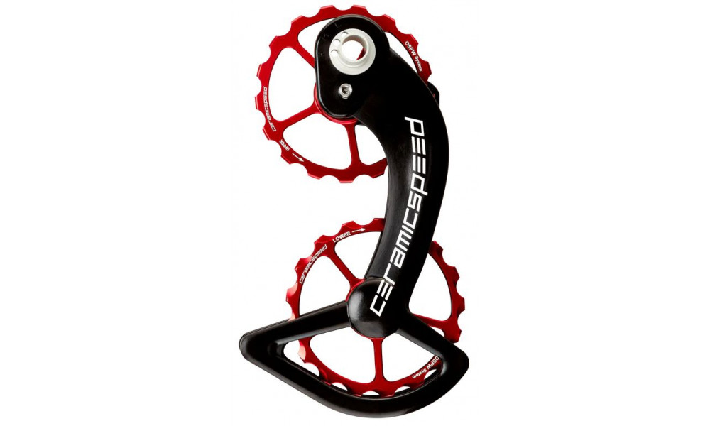 Litrid CeramicSpeed Oversized for Shimano 10+11s DA/Ultegra 9000/6800 + prior Coated Alloy 607 red (101643) 