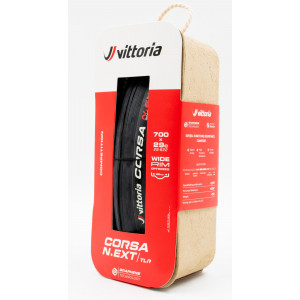 Rehv 28" Vittoria Corsa N.EXT G2.0 TLR 700x29c / 29-622 black (wide rim)