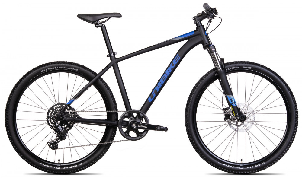 Jalgratas Unibike Shadow 27.5 2025 black-blue - 1