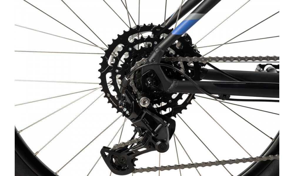 Jalgratas Unibike Shadow 27.5 2025 black-blue - 3