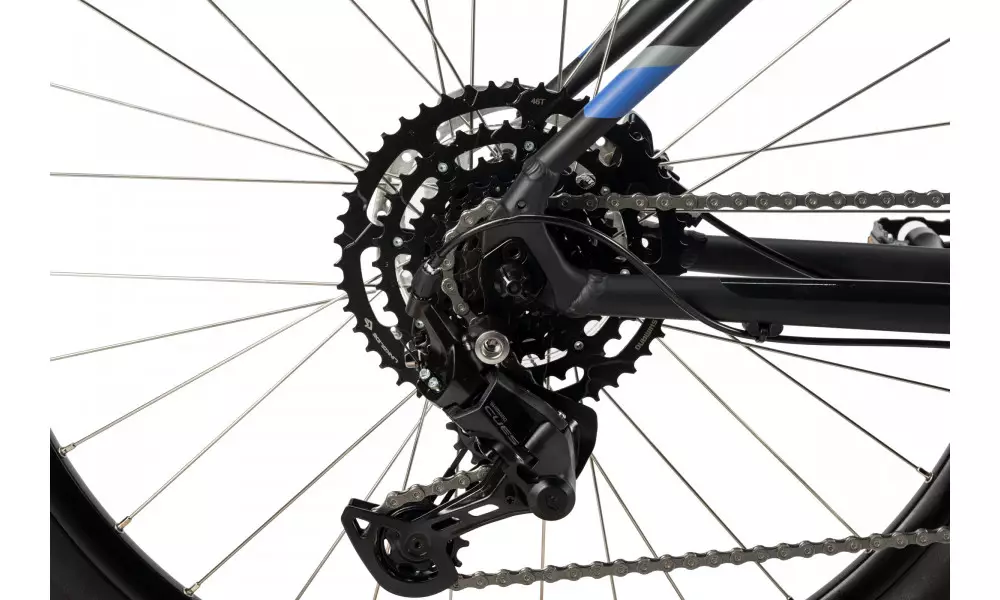 Jalgratas Unibike Shadow 27.5 2025 black-blue - 3