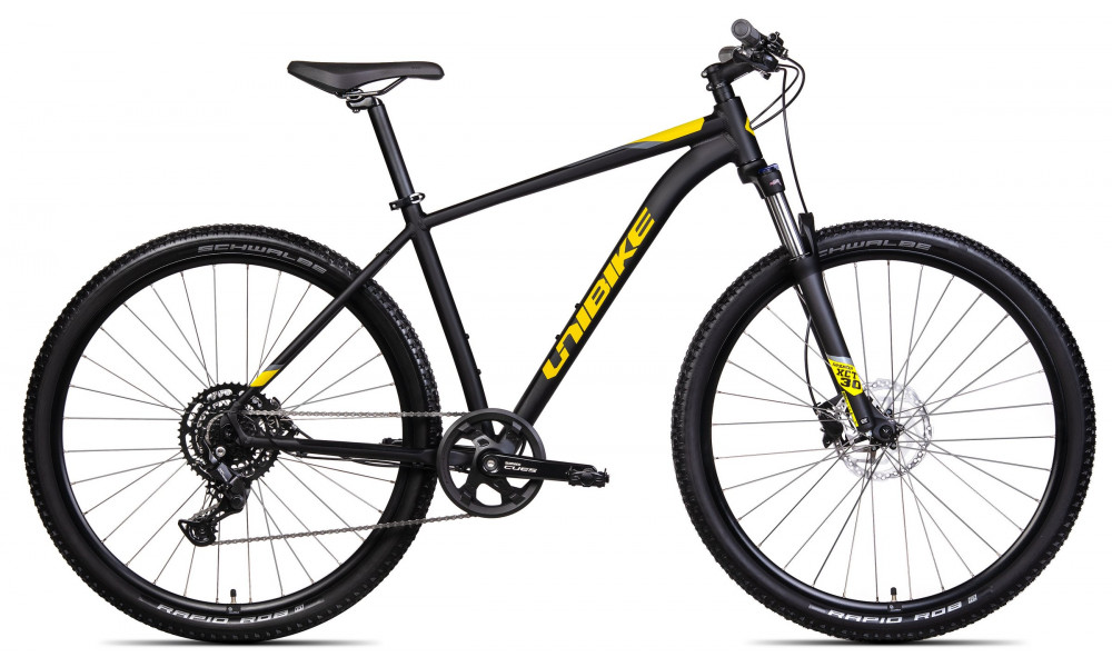 Jalgratas Unibike Shadow 29 2025 black-yellow - 1