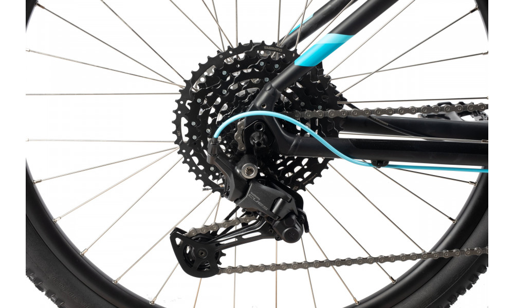 Jalgratas Unibike Fusion LDS 27.5 2025 black-turquoise - 6