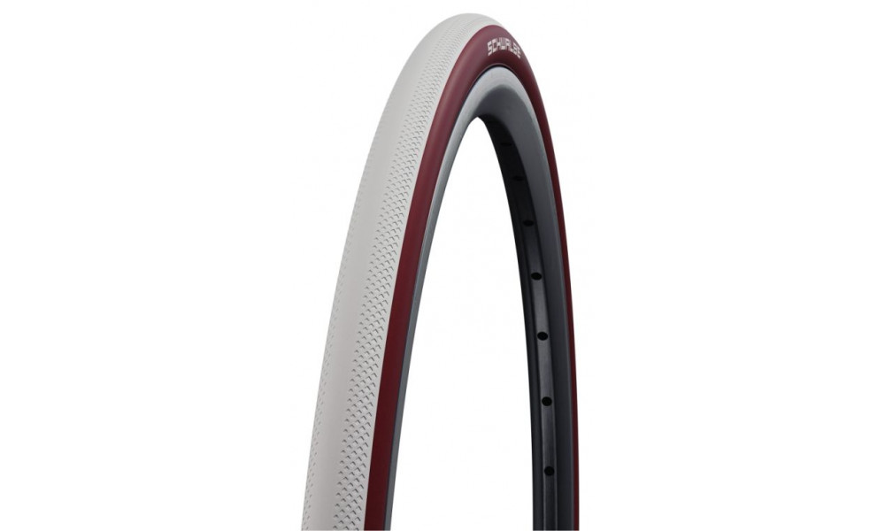 Väliskumm 26" Schwalbe Dunk King HS 612, Evo Fold. 25-590 / 26x1.00 White-Bordo - 1