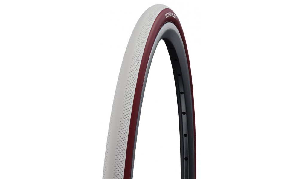 Väliskumm 28" Schwalbe Dunk King HS 612, Evo Fold. 25-622 / 700x25C White-Bordo - 1