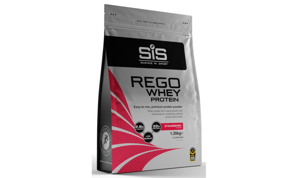 Sporditoidupulber SiS Rego Whey Powder (protein) Strawberry 1.35kg - 1