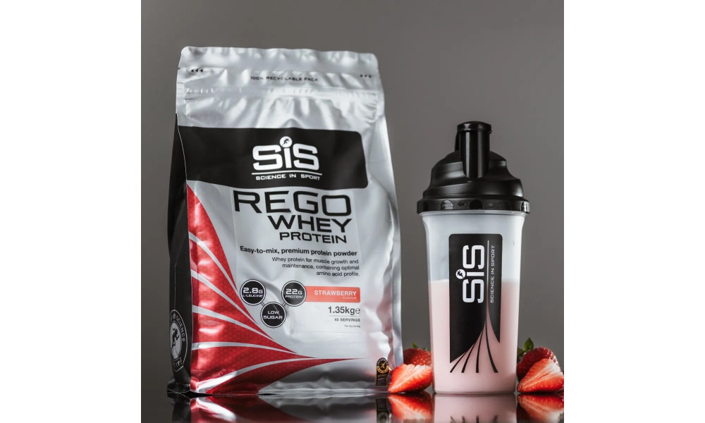 Sporditoidupulber SiS Rego Whey Powder (protein) Strawberry 1.35kg - 4