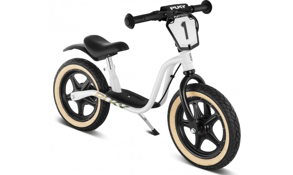 Jooksuratas PUKY LR 1 L Supermoto powder white/black - 1