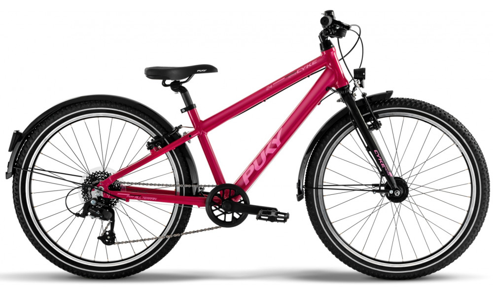 Jalgratas PUKY Cyke 24-8 Alu Active berry/black - 1