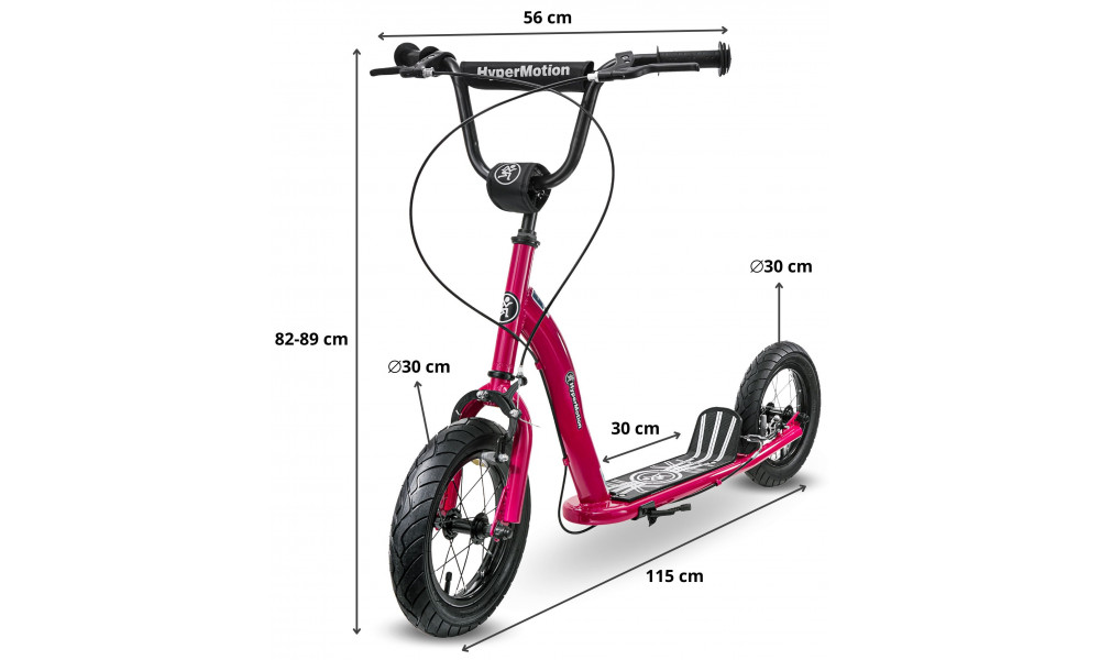 Tõukeratas HyperMotion Ruby 12" red - 3