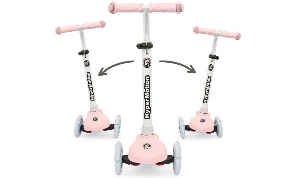 Tõukeratas HyperMotion Tringo LED pink - 7