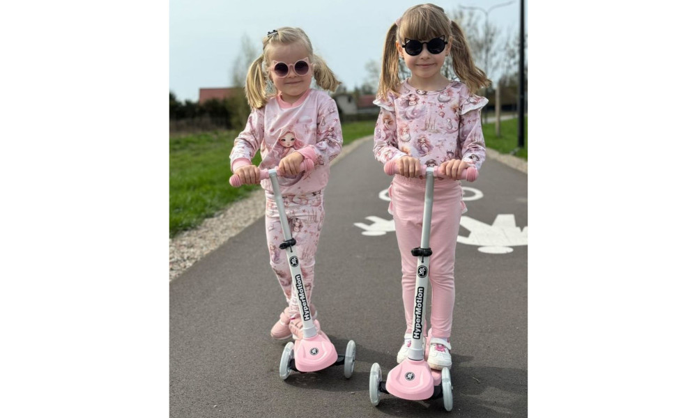 Tõukeratas HyperMotion Tringo LED pink - 11