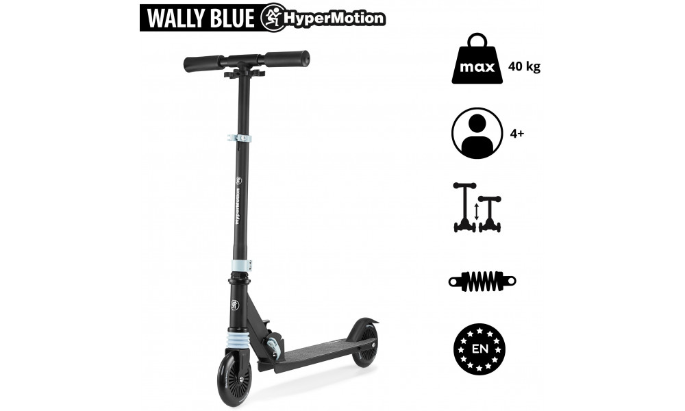 Tõukeratas HyperMotion Wally black-blue - 7