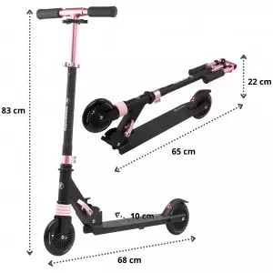 Tõukeratas HyperMotion Wally black-pink